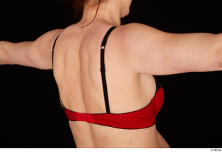 Charity 2 back red bra underwear upper body 0003.jpg